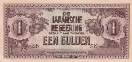 Indes Néerlandaises 1 Gulden - Occupation japonaise - 1942 - Série SN