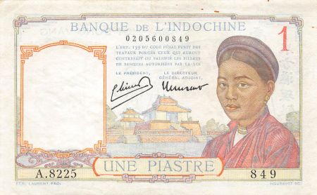 Indo-Chine Fr. 1 Piastre - Indochine française - ND (1946)