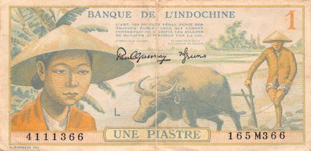 Indo-Chine Fr. 1 Piastre - Indochine française - ND (1949-1951)