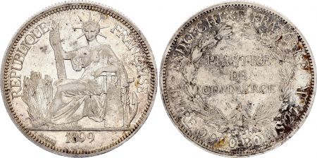 Indo-Chine Fr. 1 Piastre de commerce - 1899 - Argent