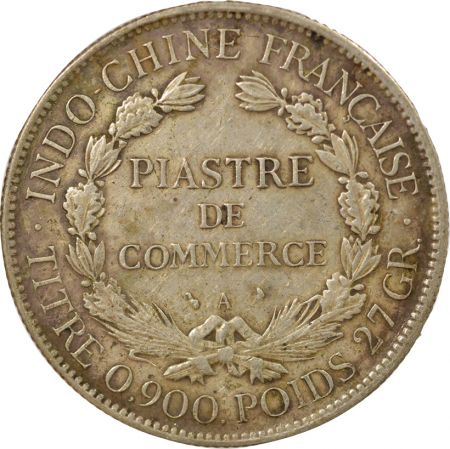 Indo-Chine Fr. Piastre de Commerce Argent, Type 2 - 1906 A Paris