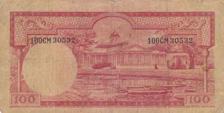 Indonésie 100 Rupiah - Ecureuil - Palais Présidentiel - 1957