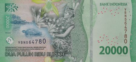 Indonésie 20000 Rupiah - Dr. G.S.S.J. Ratulangi  - Derawan - 2024