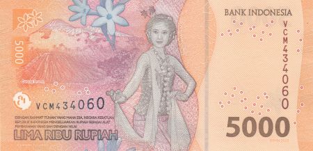 Indonésie 5000 Rupiah - Dr. K.H. Idham Chalid - Gunung Bromo - 2023 - Série VCM