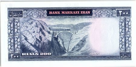 Iran 200  Rials , Mohammad Reza Pahlavi - 19(69-71) -  P.87 b