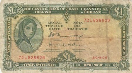 Irlande 1 pound - Lady Lavery - 1976