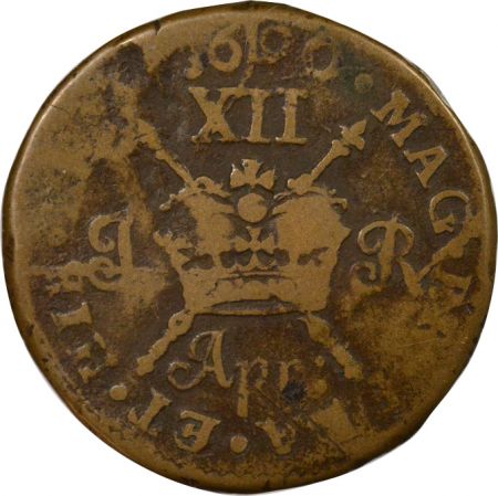 Irlande Irlande, Jacques II - 12 Pence - Avril 1690