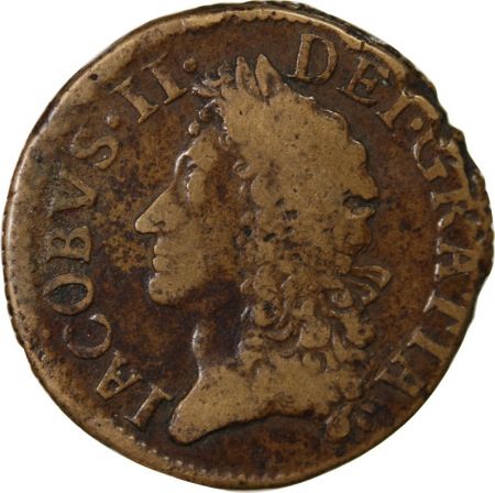 Irlande IRLANDE  JAMES II - 1/2 CROWN 1690