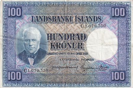 Islande 100 Kronur J. Sigurdsson - Moutons - 19(55-57)  - C.01.079.350