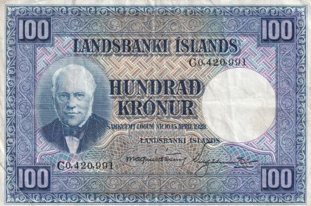 Islande 100 Kronur J. Sigurdsson - Moutons - 19(55-57)  - C0.420.991