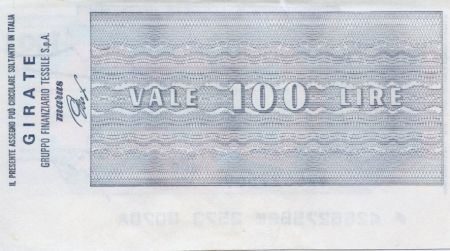 Italie 100 Lire Istituto Bancario Italiano - 1977 - Torino - Neuf