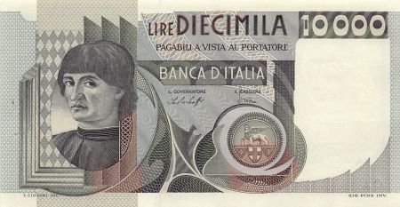 Italie 10000 Lire - Italie - Andrea del Castagno - 1976