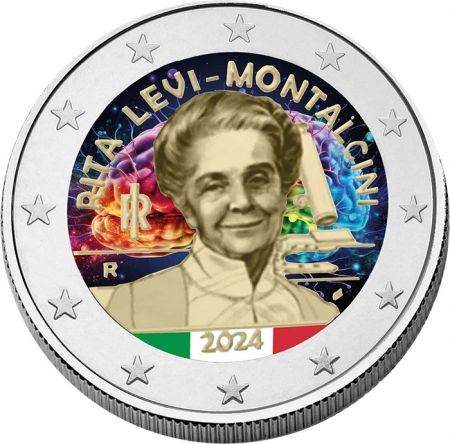 Italie 2 Euros Commémo. Couleur 2024 - Rita Levi-Montalcini