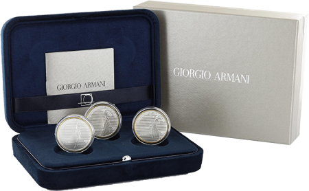 Italie 3 X 5 euros 2023 - Giorgio Armani - Triptyque