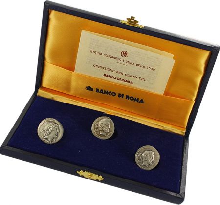 Italie Banco di Roma - 3 Deniers Sabine - Diana - Argent - 1985