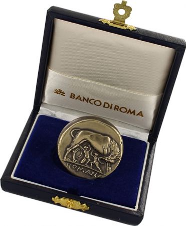 Italie Banco di Roma - La Louve Romulus et Remus - Argent - vers 1960