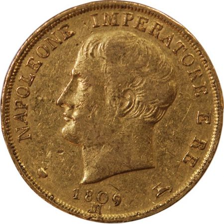 Italie ITALIE  NAPOLEON 1er - 20 LIRE OR 1809 M MILAN