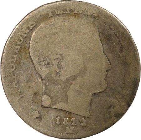 Italie Italie, Napoléon Ier - Lira Argent - 1812 M Milan