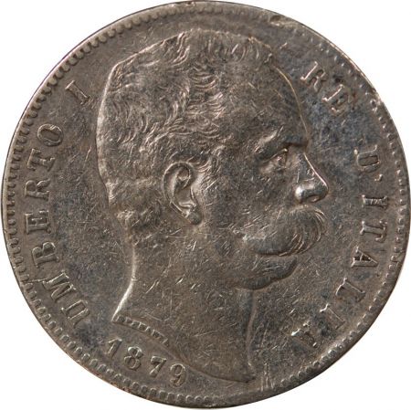 Italie ITALIE, UMBERTO Ier - 5 LIRE ARGENT - 1879, R ROME