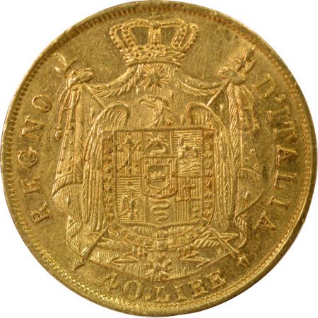 Italie Napoléon I - 40 Lire Or - 1812 M Milan