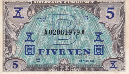 Japon 5 Yen Allied Military Currency  - 1944 - SPL - P.69a