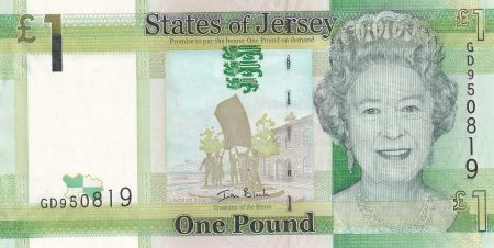 Jersey 1 Pound - Elisabeth II - Le Hocq Tower - 2010 - SPL - P.32