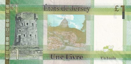 Jersey 1 Pound - Elisabeth II - Le Hocq Tower - 2010 - SPL - P.32