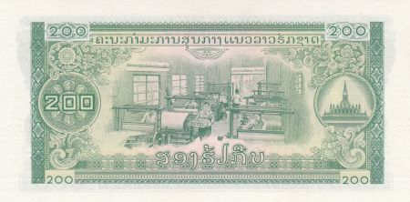 Laos 200 Kip -  Convois -  Usine textile