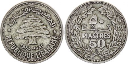 Liban 50 Piastres Cédre - 1952