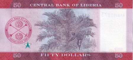 Liberia 50 Dollars - Samuel K. Doe - 2022 - P.NEW