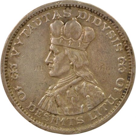 Lituanie 10 Litu Argent - 1936 Kaunas