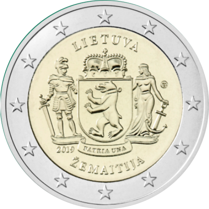 Pièce de 2€ commémorative 2021 : LITUANIE (Région historique de