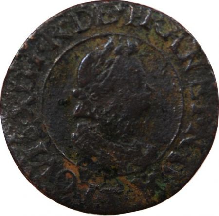 LOUIS XIII - DOUBLE TOURNOIS 1614 T NANTES