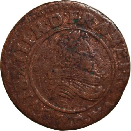 LOUIS XIII - DOUBLE TOURNOIS 1633 D LYON