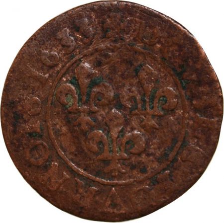 LOUIS XIII - DOUBLE TOURNOIS 1633 D LYON