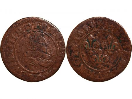 LOUIS XIII - DOUBLE TOURNOIS 1633 D LYON