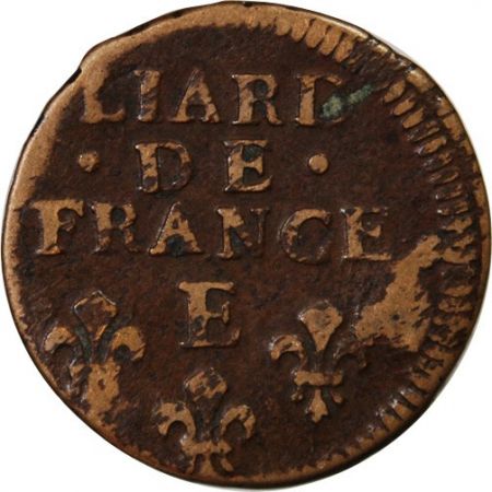 LOUIS XIV  BUSTE ÂG - LIARD 1699 E TOURS