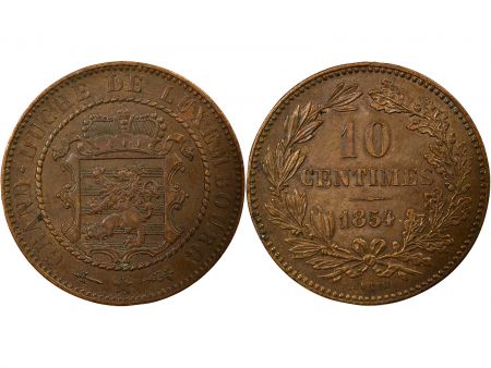 Luxembourg Guillaume III - 10 Centimes - 1854 Bruxelles