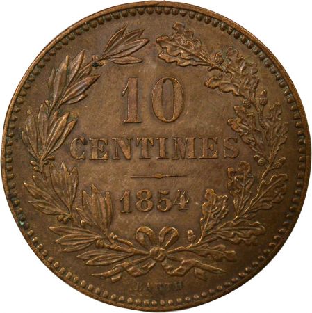 Luxembourg Guillaume III - 10 Centimes - 1854 Bruxelles