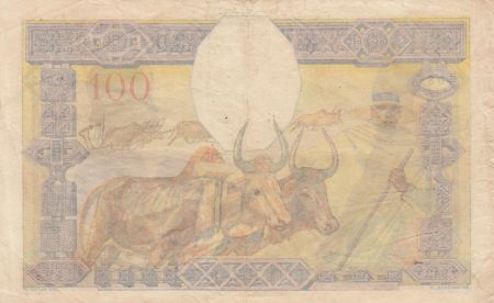 Madagascar 100 francs - Famille, Agriculture et Industrie - Série T.942 - 1937