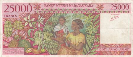 Madagascar 25000 Francs - Femme et enfant - 1998 - Série A