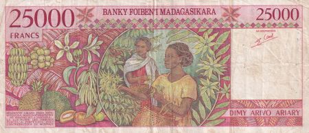 Madagascar 25000 Francs Femme et enfant - 1998 - Série B