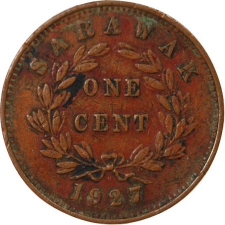 Malaisie SARAWAK  C.V. BROOKE - 1 CENT 1927