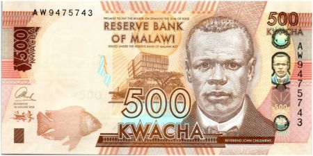 Malawi 500 Kwacha Jose Chilembwe - Barrage 2014