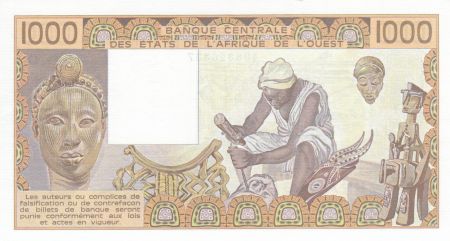 Mali 1000 Francs femme 1989 - Mali - Série Z.020