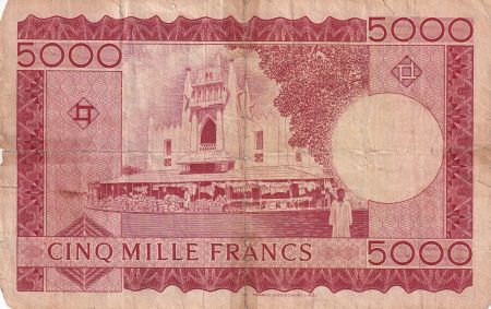 Mali 5000 Francs - Pdt M. Keita - Agriculteurs labourant - 1960 - Série B