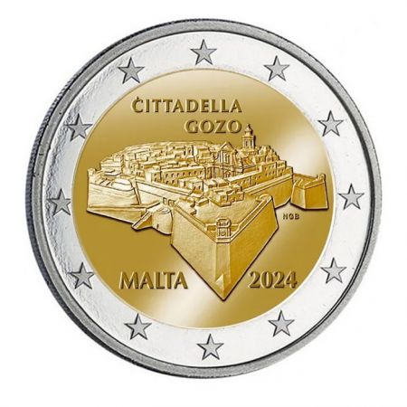 Malte 2 Euros Commémo. BU 2024 - Castello de Gozo, Blister