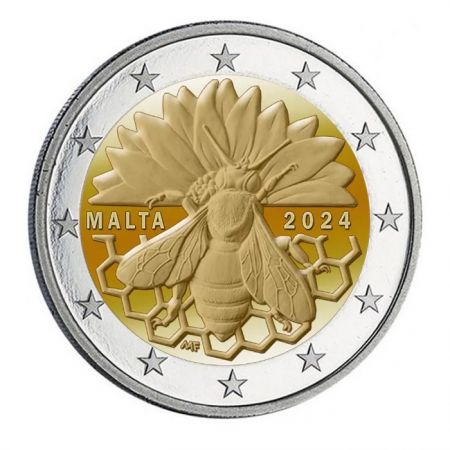 Malte 2 Euros Commémo. BU 2024 - L\'abeille Maltaise, Blister