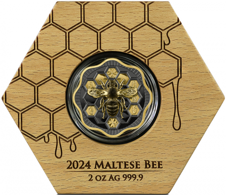 Malte L\'Abeille de Malte - 10 euros Argent (2 onces) 2024