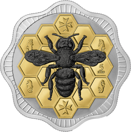 Malte L\'Abeille de Malte - 5 euros Argent (1 once) 2024